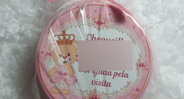 Mini Coração Rosa - Kit 10 Lembrancinhas