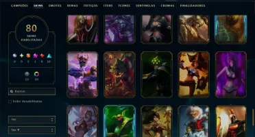 Prata 4 com 100 Champs e 80 Skins +1 Prestigio ( JG / SUP )