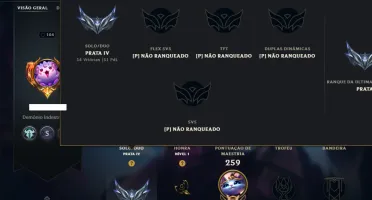 Prata 4 com 100 Champs e 80 Skins +1 Prestigio ( JG / SUP )