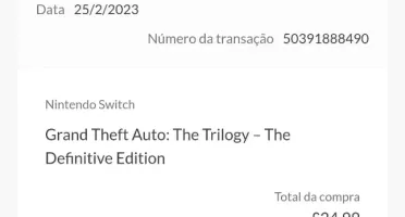 Conta Nintendo Switch - Diversos jogos