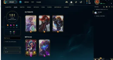conta LEAGUE OF LEGENDS