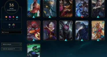 Conta lol lvl 77 com skins + muitos itens espólio + 1865 rp