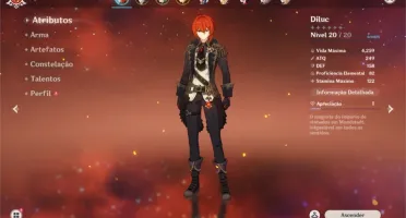 CONTA GENSHIN - AR 13 / DILUC +RAZOR + BENNET
