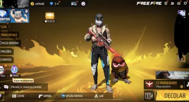 Conta Freefire Lvl 74 +16K Likes (Angelical Azul E Vermelha)