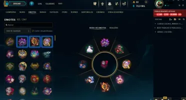 Conta ouro afundada, 161 skins 93 emotes