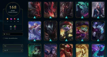 CONTA LOL COM 168 SKINS + TODOS OS CHAMPS| R$1953.39 GASTOS