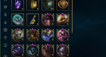 CONTA  QUENTE DE LOL MUITA SKIN