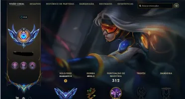 CONTA  QUENTE DE LOL MUITA SKIN