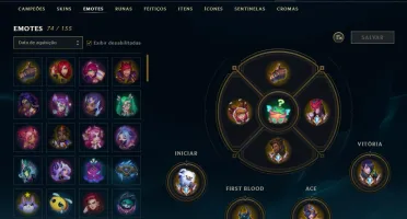 CONTA  QUENTE DE LOL MUITA SKIN