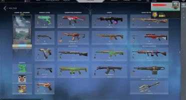 CONTA VALORANT OURO 1, COM SKINS E TODOS OS AGENTES !!