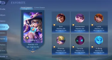 Conta perfeita mobile legends