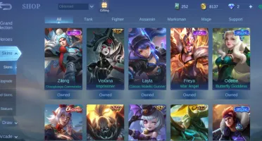 Conta perfeita mobile legends