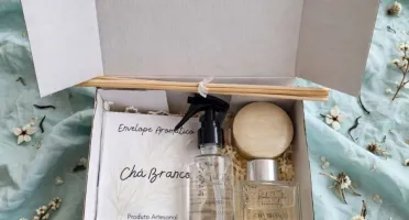 Kit Aromático com Difusor, Perfume, Vela e Envelope