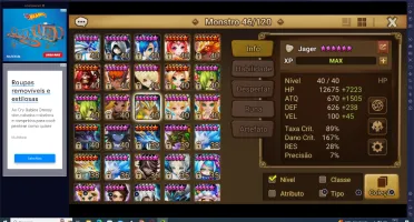 Conta Summoners War !! Lv 50 > Nat5 Ld Jager