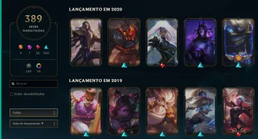 LVL 69, 389 SKINS, SKINS DO TFT E 73K DE RP PARA GASTAR!