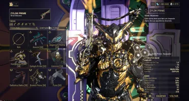Conta Warframe MR 21 com 3500 platinas e 34 warframe prime
