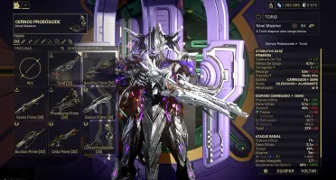 Conta Warframe MR 21 com 3500 platinas e 34 warframe prime