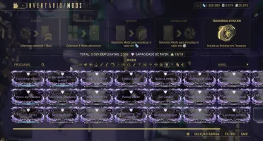 Conta Warframe MR 21 com 3500 platinas e 34 warframe prime