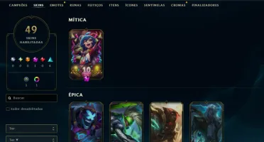 [Entrega Automática] Lol Ferro, 49 Skins, Skin Mítica, à mão