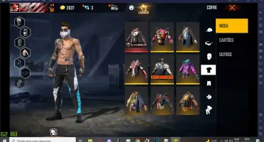 Conta de Free Fire com 2 angelicais e kobra