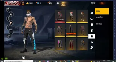 Conta de Free Fire com 2 angelicais e kobra