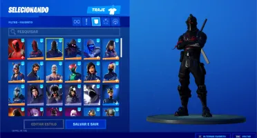 Fortnite Cavaleiro Negro - Ikonik - Muitas Skins
