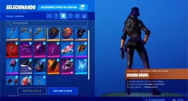 Fortnite Cavaleiro Negro - Ikonik - Muitas Skins