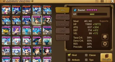 Conta Global Summoners War