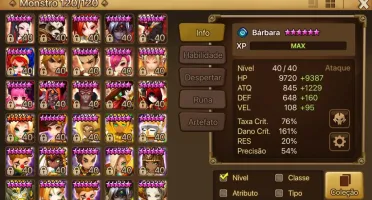 Conta Global Summoners War