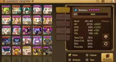 Conta Global Summoners War