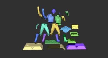 STL Dengeki sentai changeman para impressão 3D