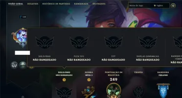Unranked com 110 Champs e 81 Skins ( SUP / JG / MID )