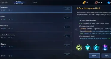 Conta Mir4 Maga LV 61 com 60K de poder Set Raro Tier 2 +5