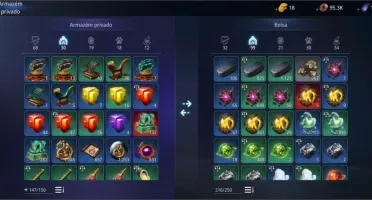Conta Mir4 Maga LV 61 com 60K de poder Set Raro Tier 2 +5