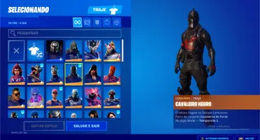 FORTNITE CAVALEIRO NEGRO + SALVE O MUNDO ANTIGO