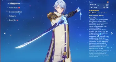 Genshin Impact Ayato + Maremoto da Lua + Raiden + Wanderer
