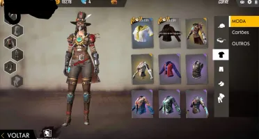 CONTA DE FREE FIRE LVL 55+SKINS