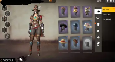 CONTA DE FREE FIRE LVL 55+SKINS
