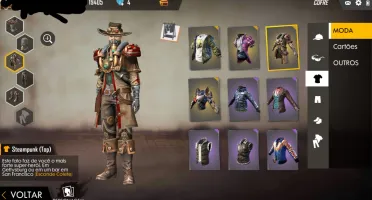 CONTA DE FREE FIRE LVL 55+SKINS