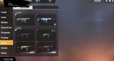CONTA DE FREE FIRE LVL 55+SKINS