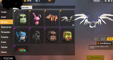 CONTA DE FREE FIRE LVL 55+SKINS