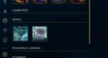 Vendo Smurf Prata 2 com 26 skins e ainda tem Skin do Yasuo