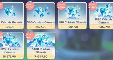 CONTA GENSHIN - 9 PERSONAGENS 5* E MUITA GEMA