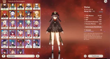 CONTA GENSHIN - 9 PERSONAGENS 5* E MUITA GEMA