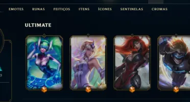 Conta League of Legends RARA com 444 SKINS 