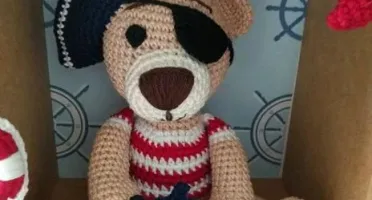Porta Maternidade Urso Pirata