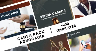 Pacote de Posts para Advogados / Direito - Canva
