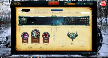 Conta LOL Prata 1 com borda de Platina