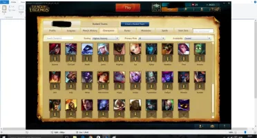 Conta LOL Prata 1 com borda de Platina