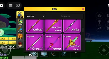 Conta Roblox blox fruits level Max